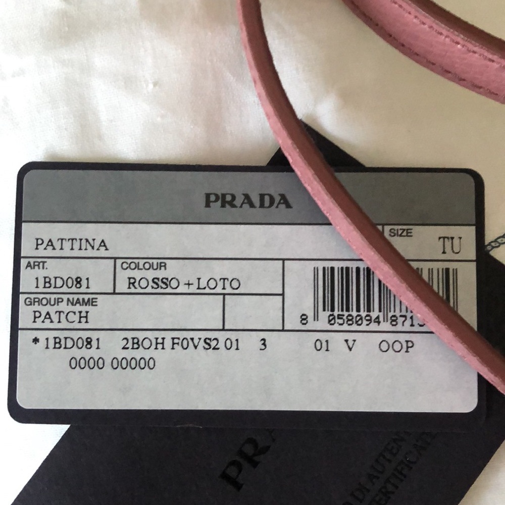Rare PRADA Etiquette Patchwork Python Shoulder Bag - Picture 13 of 16